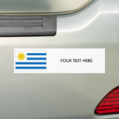 URUGUAY FLAG Bumpersticker (Op auto)