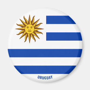 Uruguay Flag Charming Patriotic Magneet