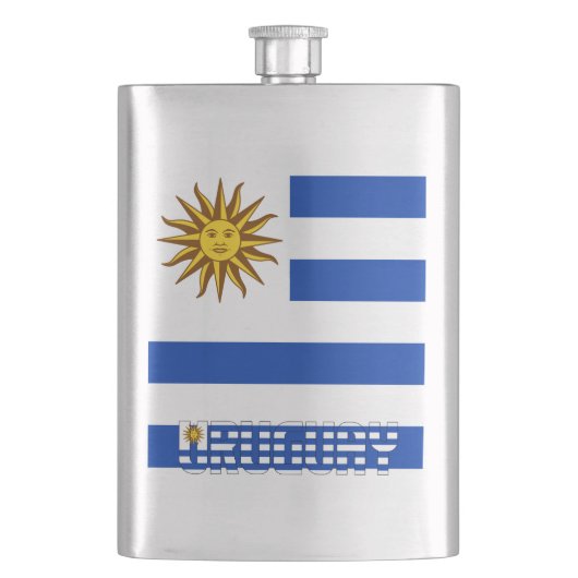 Uruguay Flag Elegant Patriotic Flacon (Voorkant)