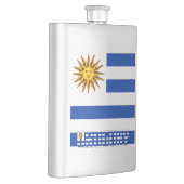 Uruguay Flag Elegant Patriotic Flacon (Rechts)