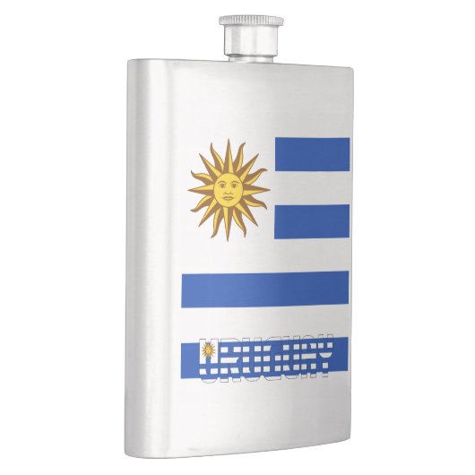 Uruguay Flag Elegant Patriotic Flacon (Rechts)
