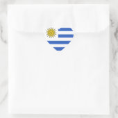 Uruguay Flag Hart Sticker (Tas)