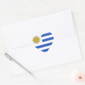 Uruguay Flag Hart Sticker (Envelop)
