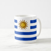 "Uruguay Flag Mok - Bright National Pride Ceramic (Voorkant rechts)