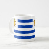 "Uruguay Flag Mok - Bright National Pride Ceramic (Voorkant links)