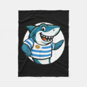 Uruguay Flag Shark Funny Uruguayan Fleece Deken (Voorkant)