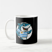 Uruguay Flag Shark Funny Uruguayan Koffiemok (Links)