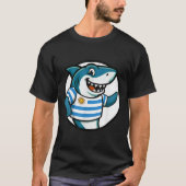 Uruguay Flag Shark Funny Uruguayan  T-shirt (Voorkant)