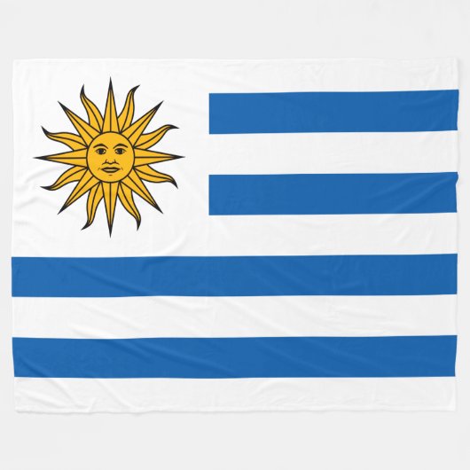 Uruguay Fleece Deken (Voorkant (Horizontaal))
