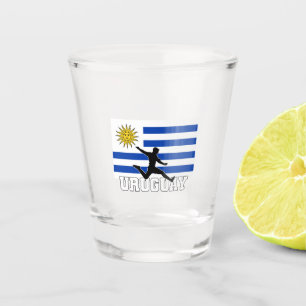Uruguay Football Soccer National Team Shot Glass Glas