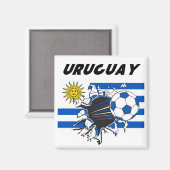 Uruguay Futbol magnet (Voorkant / Achterkant)