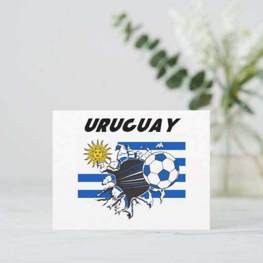 Uruguay Futbol Stationery Briefkaart (Staand voorkant)