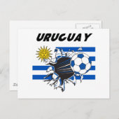 Uruguay Futbol Stationery Briefkaart (Voorkant / Achterkant)