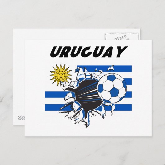Uruguay Futbol Stationery Briefkaart (Voorkant / Achterkant)