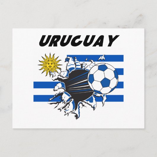 Uruguay Futbol Stationery Briefkaart (Voorkant)