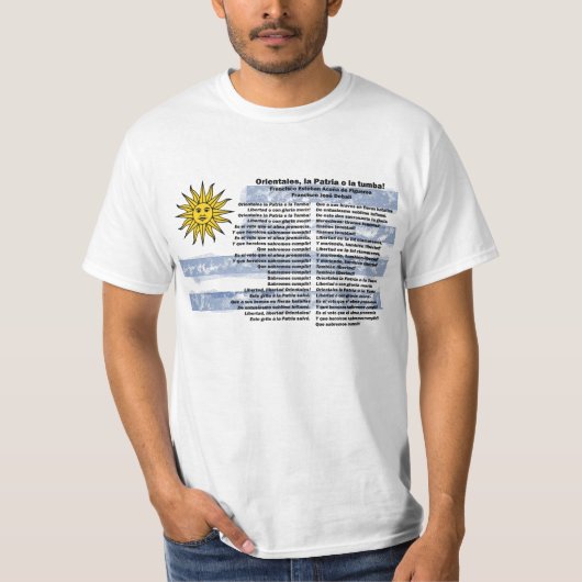 Uruguay - Himno Nacional T-shirt (Voorkant)