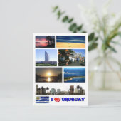 Uruguay - I Love - Briefkaart (Staand voorkant)
