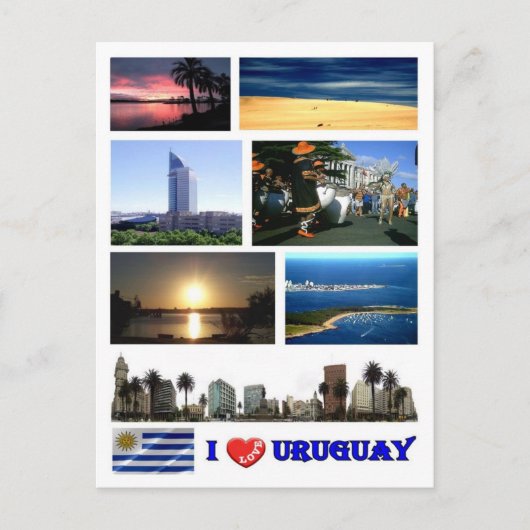 Uruguay - I Love - Briefkaart (Voorkant)