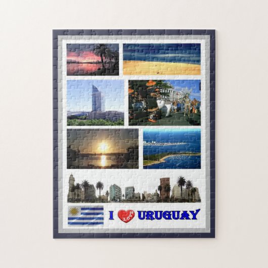 Uruguay - I Love - Legpuzzel (Verticaal)