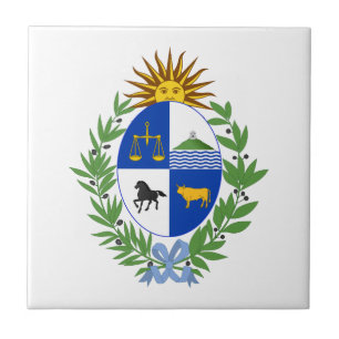 Uruguay land wapen wapenschild symbool embleem vla tegeltje