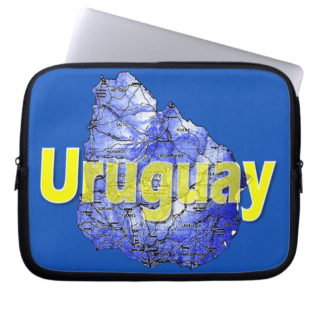 Uruguay Laptop Sleeve (Voorkant)