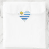 Uruguay liefde vlag trots hart sticker (Tas)