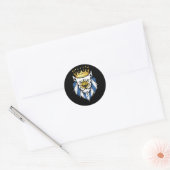 Uruguay Lion King Flag Ronde Sticker (Envelop)