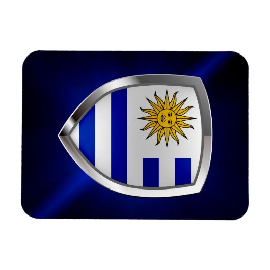 Uruguay Metallic Emblem Magneet (Horizontaal)