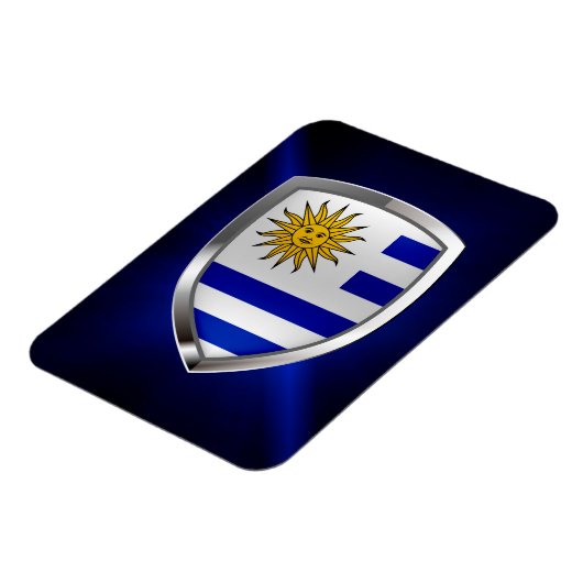 Uruguay Metallic Emblem Magneet (Linkerzijde)