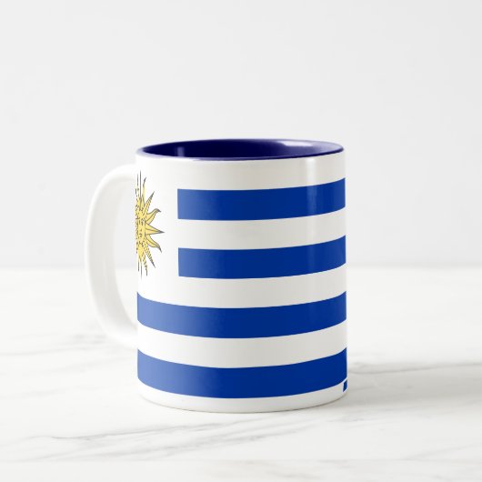 Uruguay-Mok Tweekleurige Koffiemok (Voorkant links)