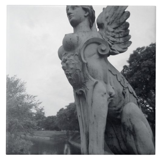 Uruguay, Montevideo, Barrio Prado, mythologisch Tegeltje (Voorkant)