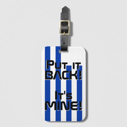 Uruguay National Flag Funny Patriotic Bagagelabel (Voorkant (verticaal))