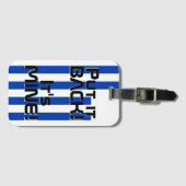 Uruguay National Flag Funny Patriotic Bagagelabel (Voorkant (horizontaal))