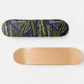 Uruguay National Pride Wordcloud Persoonlijk Skateboard (Horizontaal)