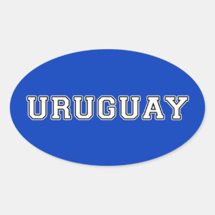 Uruguay Ovale Sticker