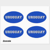 Uruguay Ovale Sticker (Vel)