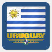 "Uruguay Pride" Vierkante Sticker (Voorkant)