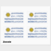 Uruguay Rechthoekige Sticker (Vel)