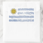 Uruguay Rechthoekige Sticker (Tas)