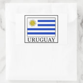 Uruguay Rechthoekige Sticker (Tas)