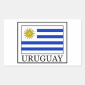 Uruguay Rechthoekige Sticker (Voorkant)