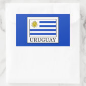 Uruguay Rechthoekige Sticker (Tas)