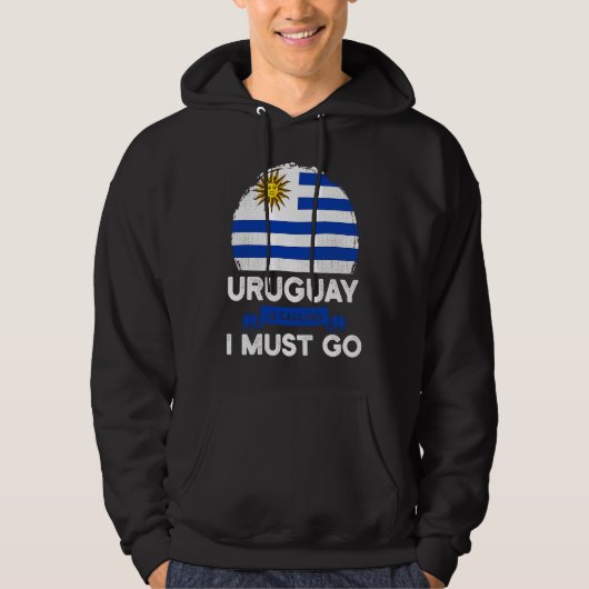 Uruguay Roept Ik Moet Gaan Erfgoed Wortels Trots Hoodie (Voorkant)