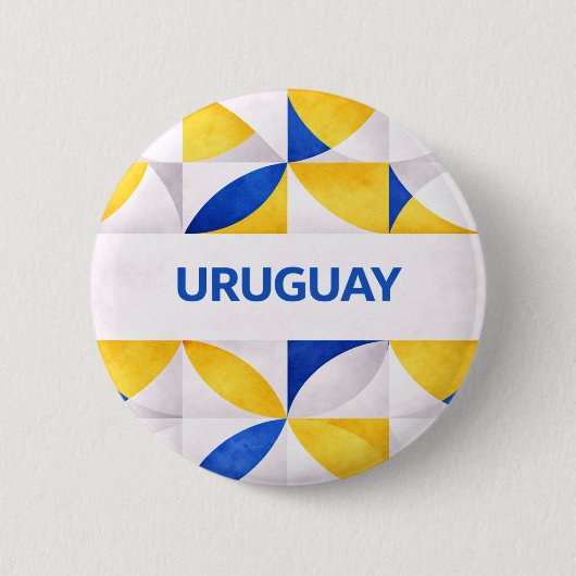 Uruguay Ronde Button 5,7 Cm (Voorkant)