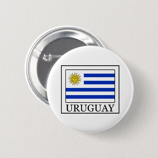 Uruguay Ronde Button 5,7 Cm (Voorkant /achterkant)