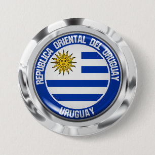 Uruguay Ronde Embleem Button 7,6 Cm
