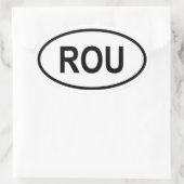 Uruguay "ROU" Ovale Sticker (Tas)