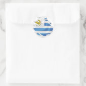 Uruguay scheurde Sticker met vlag klassieker (Tas)