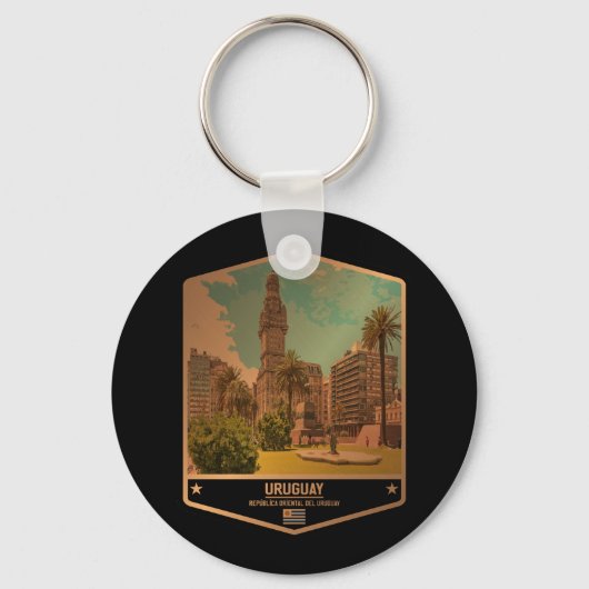Uruguay Sleutelhanger (Voorkant)