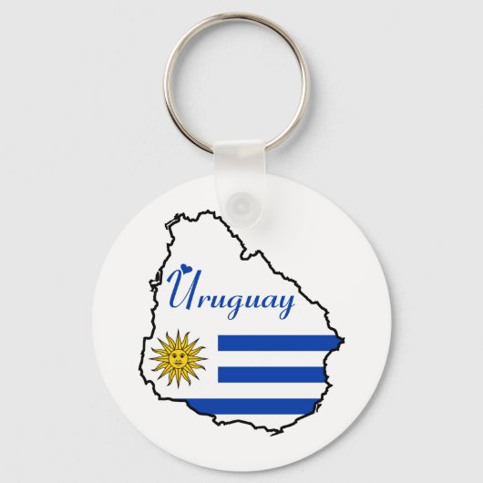 Uruguay-Sleutelhanger Sleutelhanger (Voorkant)